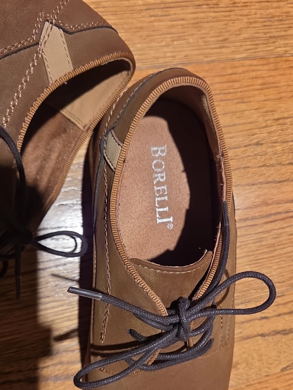 Kids Brown Lace-Up Casual Dress Shoes Sz 4